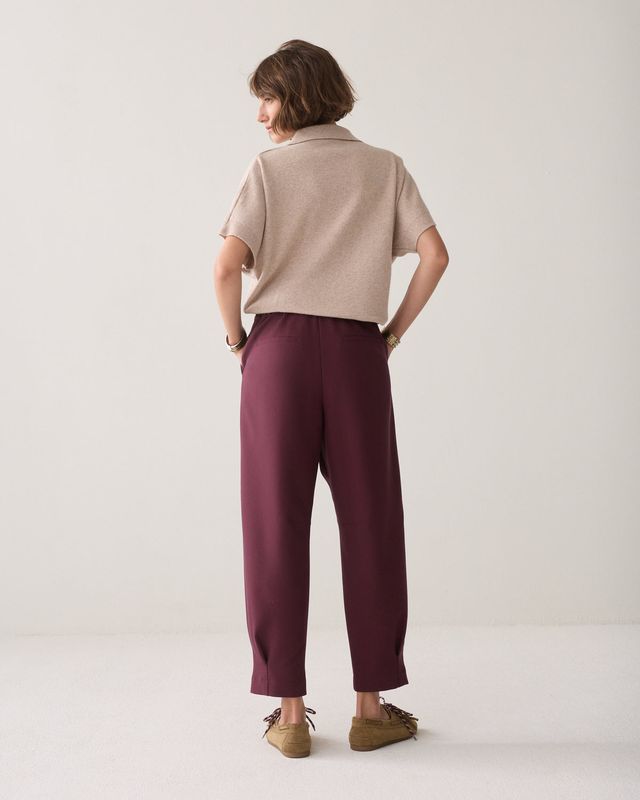 Summum Woman Pants Tapered / 4s3039-11680 335 Dark Burgundy