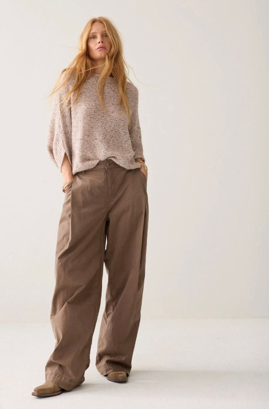 Summum Woman Pants Cotton Twill / 4s2994-11907 742 Taupe