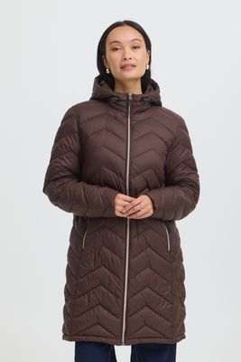 Fransa Jacket Padded Midi / 20615709 Hot Fudge