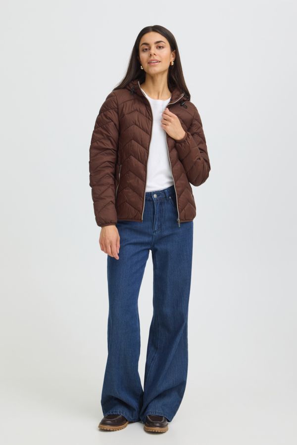 Fransa Jacket Padded Short / 20609336 Hot Fudge