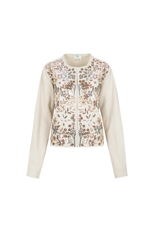 C&amp;S The Label Jacket Joy Glam  / 26NXC06 Sand/Color Mix
