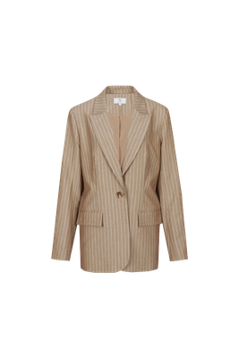 C&amp;S The Label Blazer Pinstripe/ 26NZC11 Light Camel