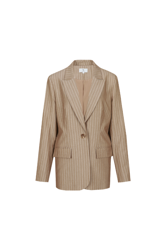 C&amp;S The Label Blazer Pinstripe/ 26NZC11 Light Camel