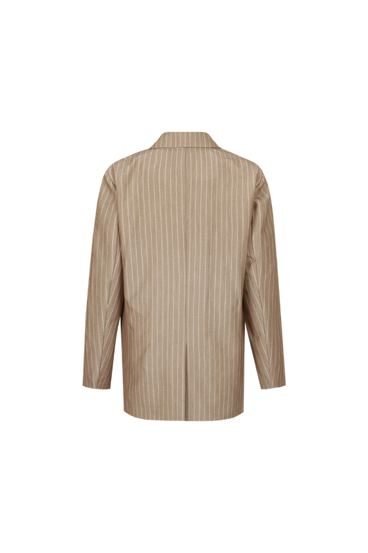 C&amp;S The Label Blazer Pinstripe/ 26NZC11 Light Camel