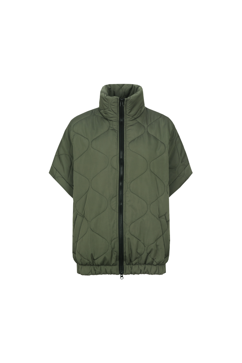 C&amp;S The Label Waistcoat Ondra / 26NGC02 Dark Olive