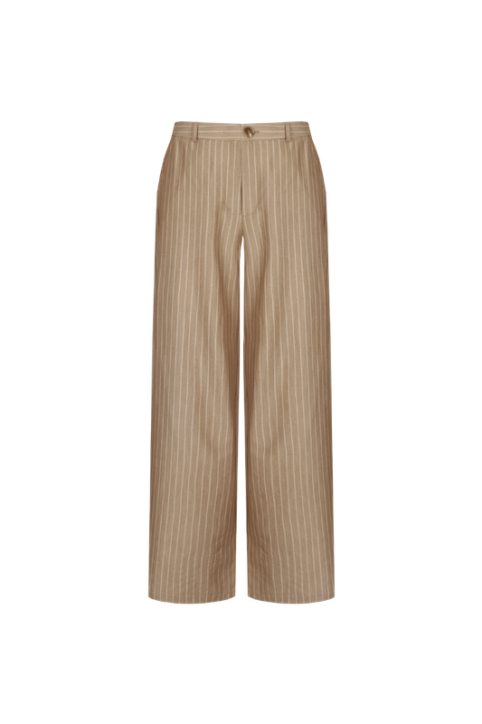 C&amp;S The Label Pants Pinstripe Petri / 26NZC13 Light Camel