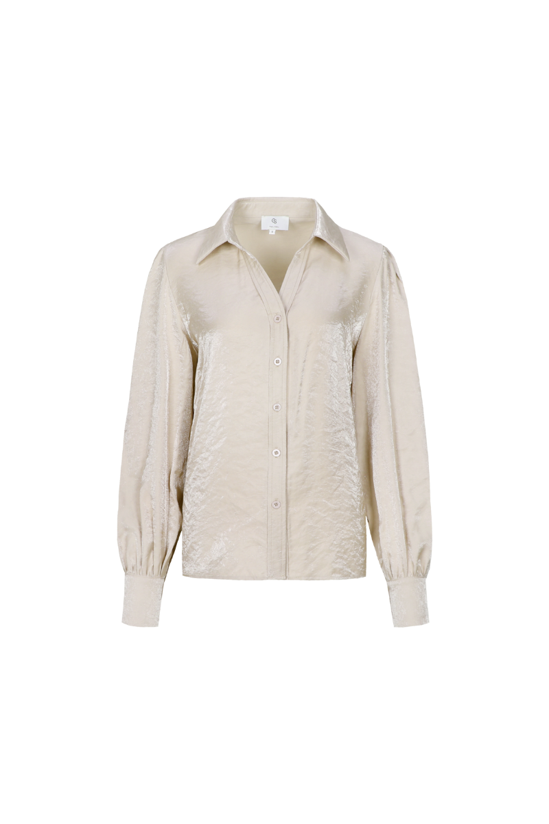 C&amp;S the Label Blouse Liva / 26NAC03 Sand