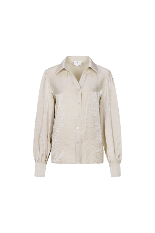 C&amp;S the Label Blouse Liva / 26NAC03 Sand