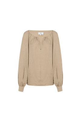 C&amp;S the Label Blouse Lorali / 26NAC05 Light Camel