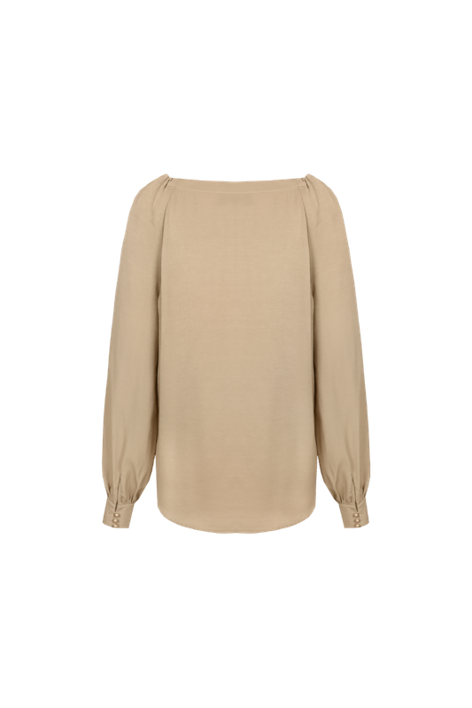 C&amp;S the Label Blouse Lorali / 26NAC05 Light Camel