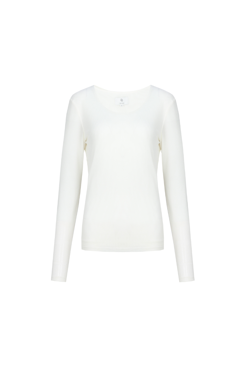 C&amp;S The Label Top Tanea / 26NFC02 Wool White