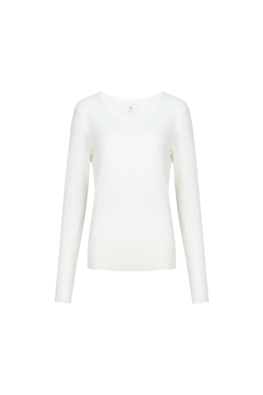 C&amp;S The Label Top Tanea / 26NFC02 Wool White