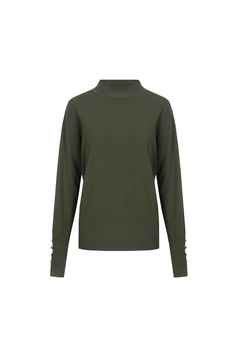 C&amp;S The Label Pullover Ambra / 26NMC05 Dark Olive