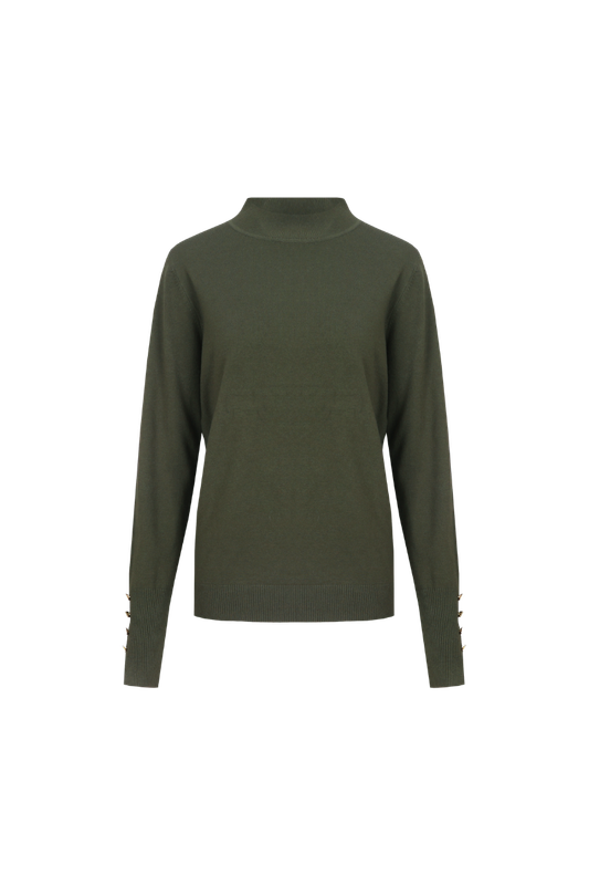 C&amp;S The Label Pullover Ambra / 26NMC05 Dark Olive