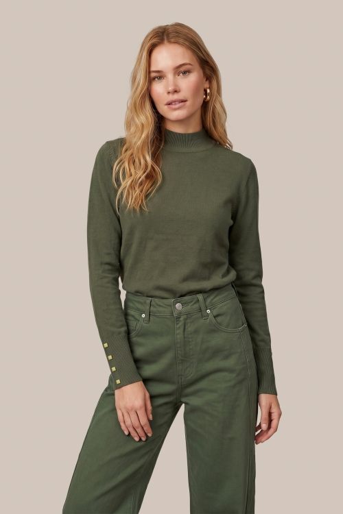 C&amp;S The Label Pullover Ambra / 26NMC05 Dark Olive
