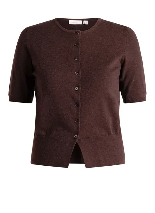 Yest Cardigan Classic / 0006459 Dark Brown