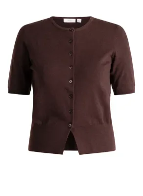 Yest Cardigan Classic / 0006459 Dark Brown