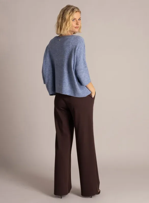 Yest Pants Wide Leg L32 / 0006482 Dark Brown