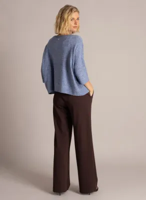 Yest Pants Wide Leg L32 / 0006482 Dark Brown