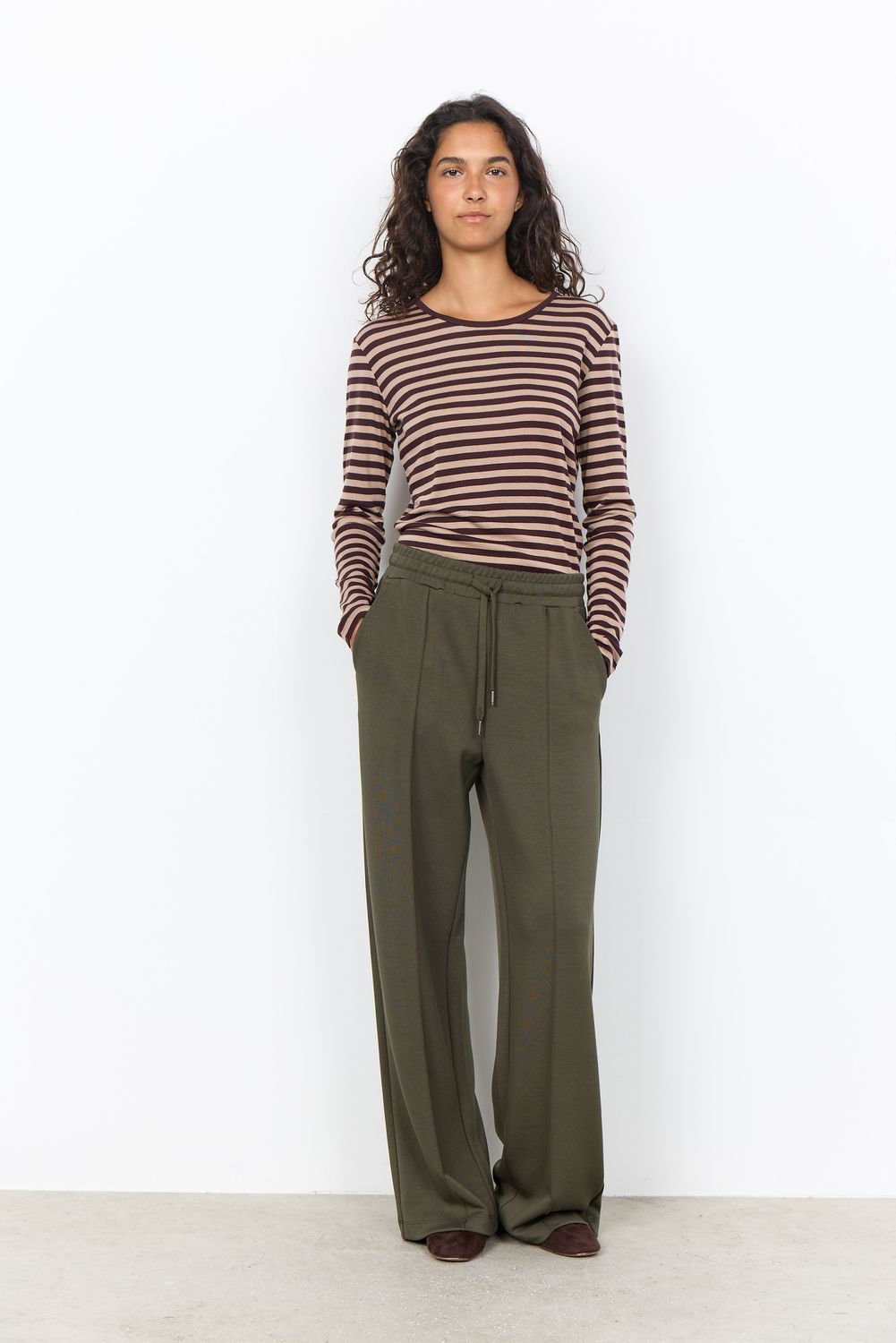 Soya Concept Pants Wide Leg / 27288 7974 FOREST NIGHT