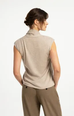 YAYA Cardigan Double Layered / 01-010176-608 PURE CASHMERE GREY MELANGE
