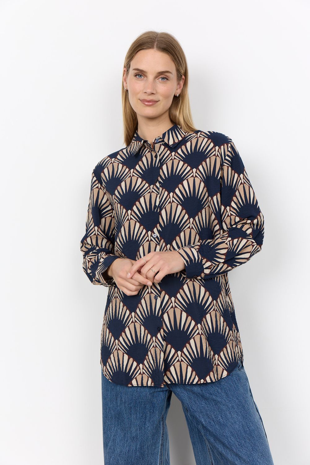 Soya Concept Shirt / 41959 6910C NAVY COMBI