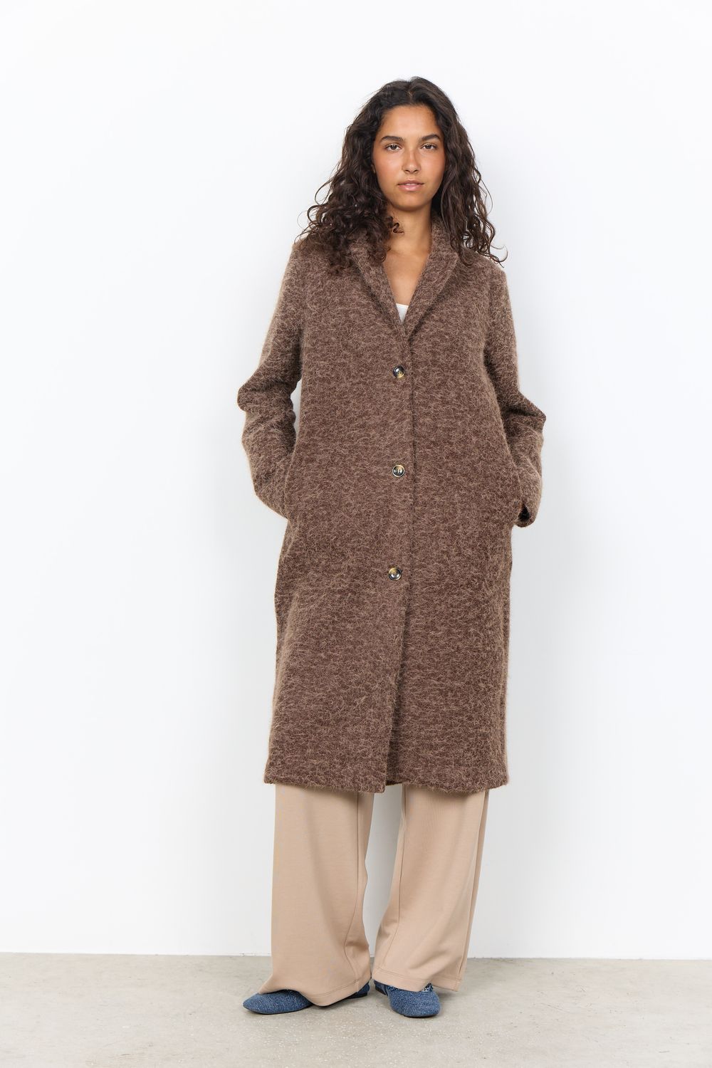 Soya Concept Coat / 27874 98980 CHOCOLATE PLUM MELANGE