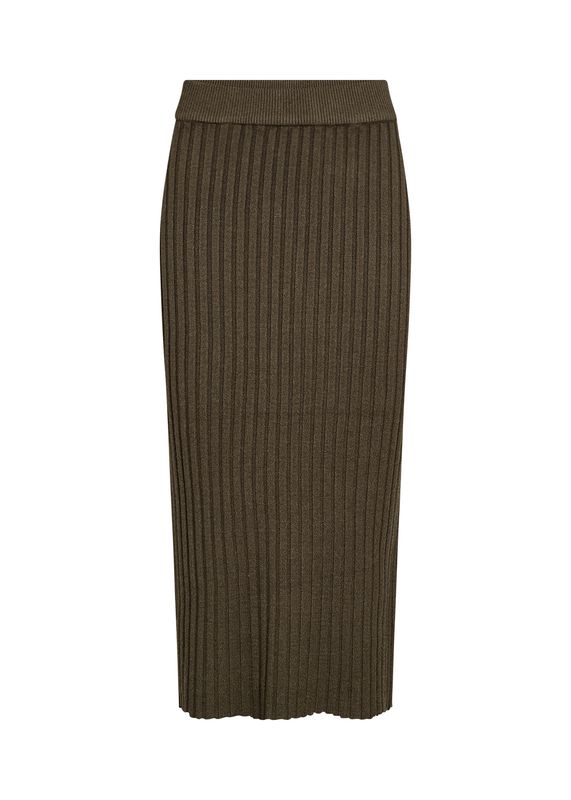 Soya Concept Skirt Midi Rib /33693 97974 FOREST NIGHT MELANGE