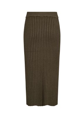 Soya Concept Skirt Midi Rib /33693 97974 FOREST NIGHT MELANGE