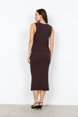 Soya Concept Gilet Knitted /33697 98980 CHOCOLATE PLUM MELANGE
