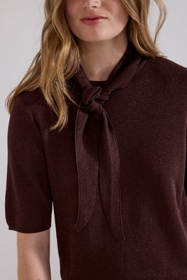 Tramontana Jumper Short Sleeve / O03-21-602 Chocolate