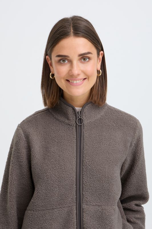 Fransa Jacket Zipper / 20618524 Driftwood