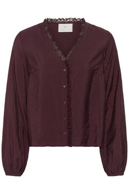 Kaffe Blouse V-neck / 10512368 Fudge