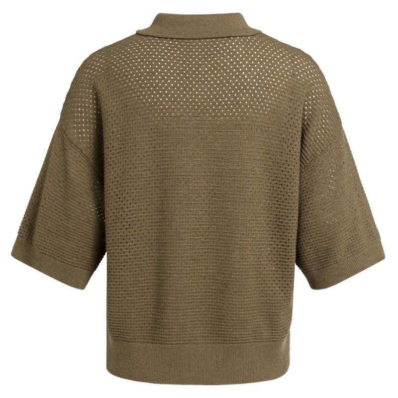 YAYA Cardigan/ 01-010169-608 TEAK BROWN MELANGE