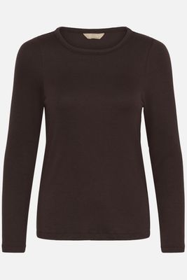 Culture DK Shirt Longsleeve / 50113676 Coffee Bean