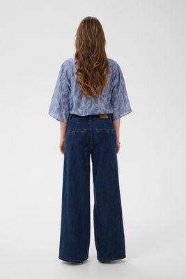 Cream Jeans Wide Leg  / 10612286 Dark blue denim