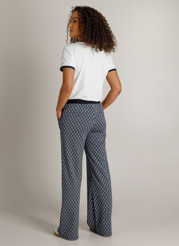 Ivy Beau Pants Wide Leg / 4201174 Dark Blue/Multi col
