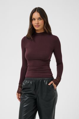 Kaffe Top Rib Lace/ 10511001 Fudge