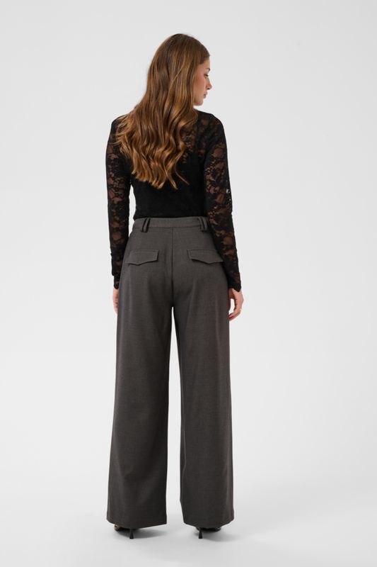 Cream Pants/ 10615308 Dark Grey Melange