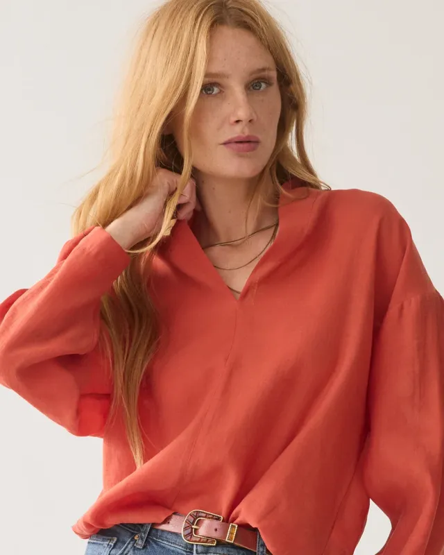 Summum Woman Top V-Neck / 2s3528-12492 508 Orange
