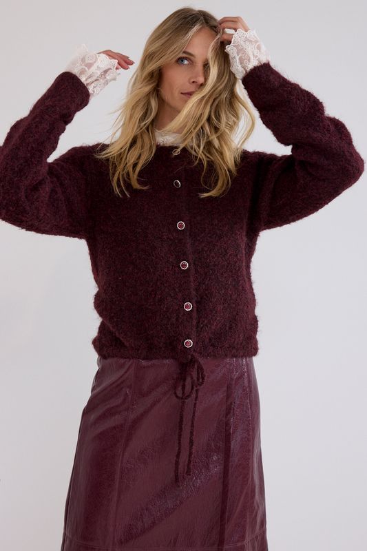 Tramontana Cardigan / C18-21-701 Pomegranate