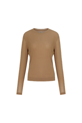 C&amp;S Top Longsleeve Trina/ 26NFC04 Light Camel