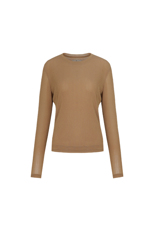 C&amp;S Top Longsleeve Trina/ 26NFC04 Light Camel
