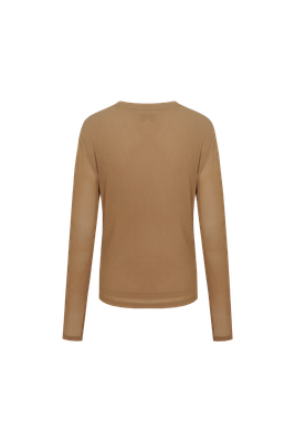 C&amp;S Top Longsleeve Trina/ 26NFC04 Light Camel