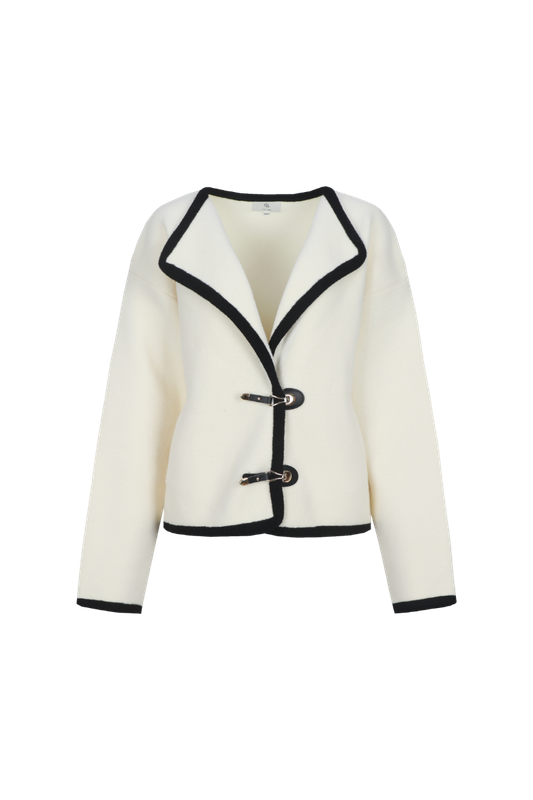 C&amp;S Jacket Cloudy / 26NMC01 Wool White/Black