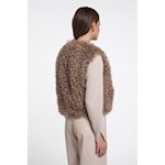 Rino &amp; Pelle Gilet Fluffy /Sensy.7002612 Mocha Latte