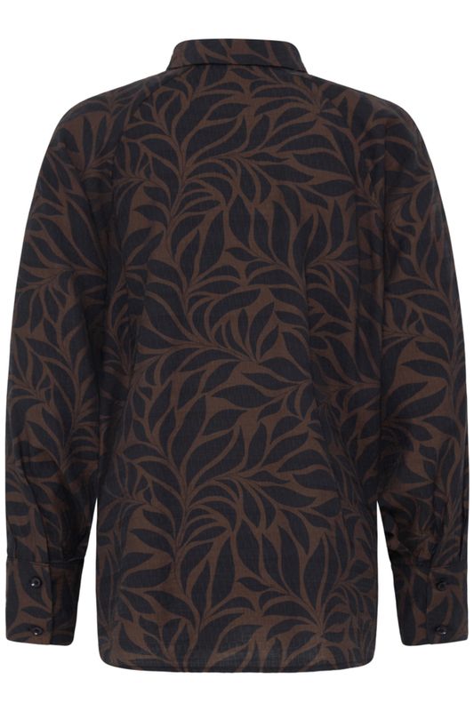 Fransa Blouse V-Neck /20618202 HOT FUDGE DRIFTWOOD