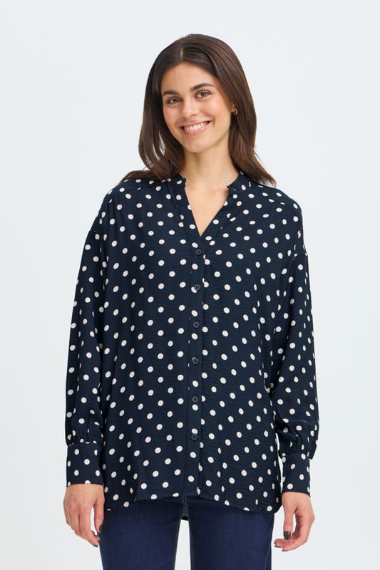 Fransa Shirt Polka / 20618268 SALUTE DOTTY