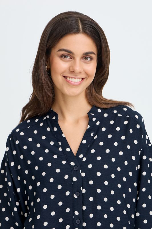 Fransa Shirt Polka / 20618268 SALUTE DOTTY