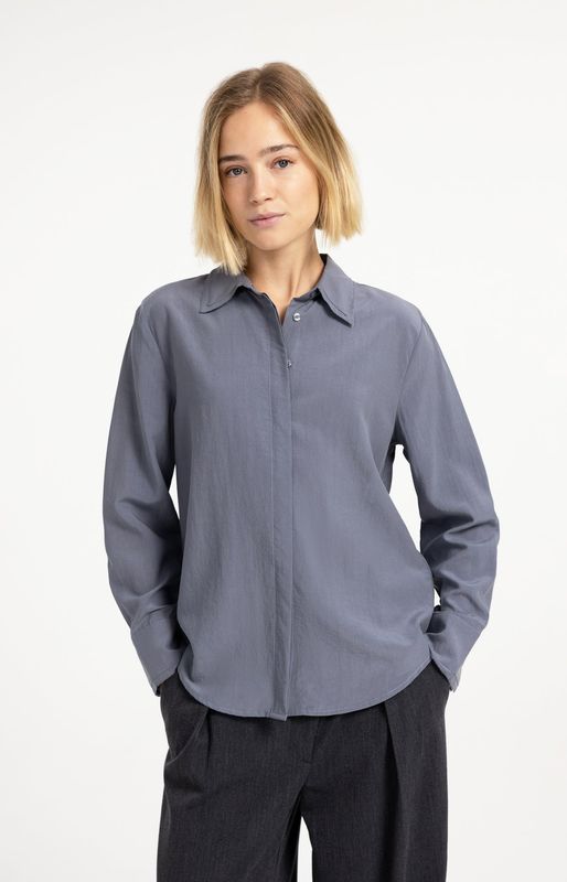 YAYA Blouse Lyocell/ 01-201247-609 ARCTIC SEAL GREY